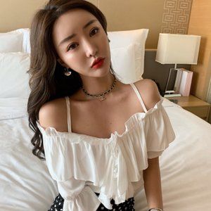 Short shoulder top for women summer 2021 design sh